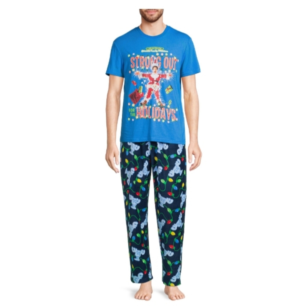 NWT Mens Christmas Vacation 2 piece Pajama Set